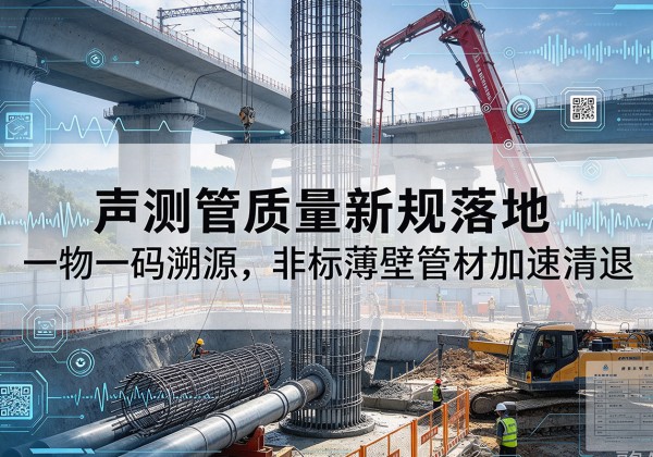 成县声测管质量新规落地，一物一码溯源，非标薄壁管材加速清退